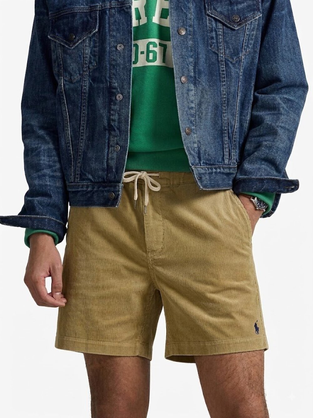 Polo Ralph Lauren Prepster Corduroy Shorts Coastal Beige Size S